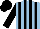 Light Blue and Black stripes, Black sleeves and cap