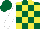 Dark Green and Yellow check, White sleeves