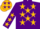 Purple, Gold stars