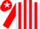 Light Blue and Red stripes, Red sleeves, Red cap, Light Blue star