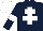 Dark Blue, White Cross of Lorraine, armlets and cap