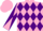 Pink and Purple diamonds, diabolo on sleeves
