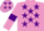 Mauve, Purple stars, armlets and stars on cap