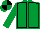 EMERALD GREEN, black seams, quartered cap