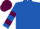 Royal Blue, Royal Blue and Maroon hooped sleeves, Maroon cap
