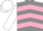 Grey, Pink chevrons, White sleeves and cap