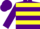 Purple, Yellow hoops