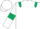 White, Dark Green epaulets and armlets