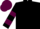 Black, Maroon sleeves and hoop on cap