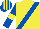 Yellow, Royal Blue sash, Royal Blue sleeves, Yellow armlets, striped cap