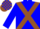 MADONNA BLUE, brown cross belts, check cap