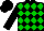 Black, Green Diamonds