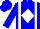 Blue, White Diamond Braces