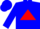 Blue, Red Triangle