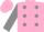 PINK, GREY spots and sleeves, PINK cap