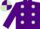 PURPLE, light green spots, purple sleeves, quartered cap