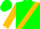 Green, Gold Sash, Gold Bars on Sleeves