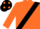 Orange, Black sash, Black cap, Orange spots