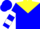 Blue, Yellow Yoke, White Bars on Sleeves