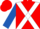 Red, White cross belts, Royal Blue sleeves