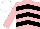 Pink, Black chevrons, Pink sleeves, White cap