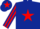 Dark Blue, Red star, striped sleeves and star on cap