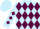 Light Blue and Maroon diamonds
