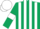 Dark Green and White stripes, Dark Green sleeves, White armlets, White cap