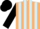 Beige and Light Blue stripes, Black sleeves and cap