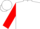 White, Blue and White 'MX2', Red Sleeves
