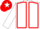 White, Red seams, Red cap, White star