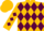 Gold, Maroon Diamonds