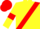 YELLOW, RED sash, armlets and cap