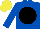 ROYAL BLUE, black disc, yellow cap