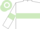White, light green hoop and armlets, hooped cap