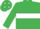 EMERALD GREEN, white hoop, emerald green cap, white diamonds