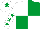 White and Emerald Green (quartered), White sleeves, Emerald Green stars, White cap, Emerald Green star