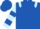 Royal Blue, Light Blue epaulets, Light Blue and Royal Blue hooped sleeves
