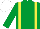 EMERALD GREEN, yellow braces, white cap