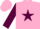 PINK, maroon star & sleeves, pink cap