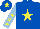 Royal Blue, Yellow star, Light Blue sleeves, Yellow stars, Royal Blue cap, Yellow star