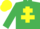 Emerald Green, Yellow Cross of Lorraine, Yellow cap