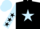 Black, Light Blue star, Light Blue sleeves, Black stars, Light Blue cap