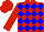 Red, blue diamonds