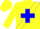Yellow, Yellow Stars on Blue Cross Sash