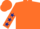 Orange, Dark Blue stars on sleeves