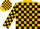 Gold, black blocks