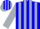 Blue, Silver Stripes, Silver Sleeves