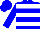 Blue, White Hoops