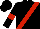 Black, Red sash and armlets